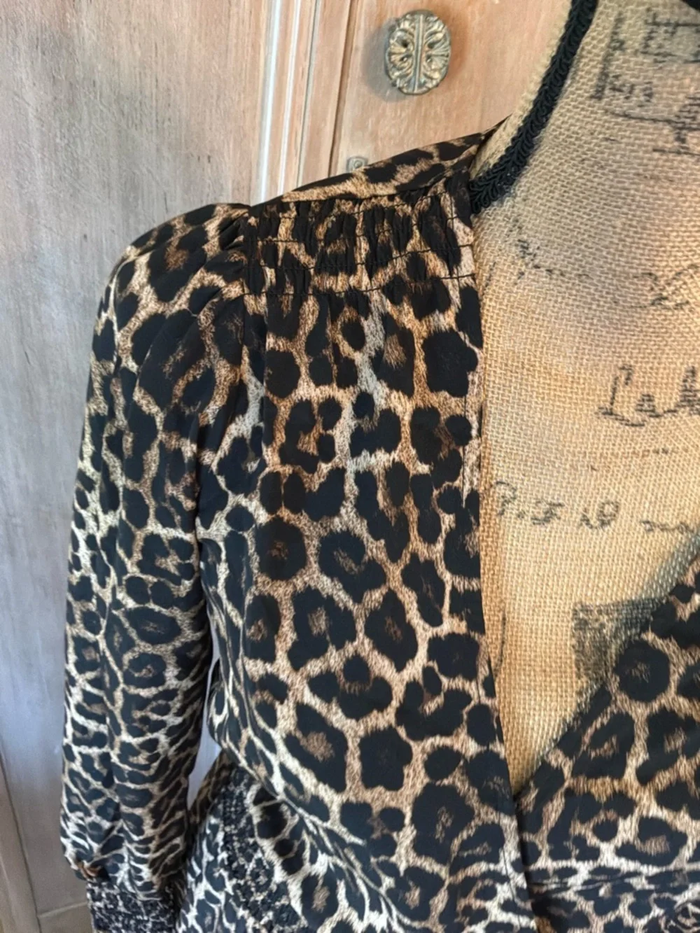 NWT Michael Kors “Julia” Leopard Print Dress XS